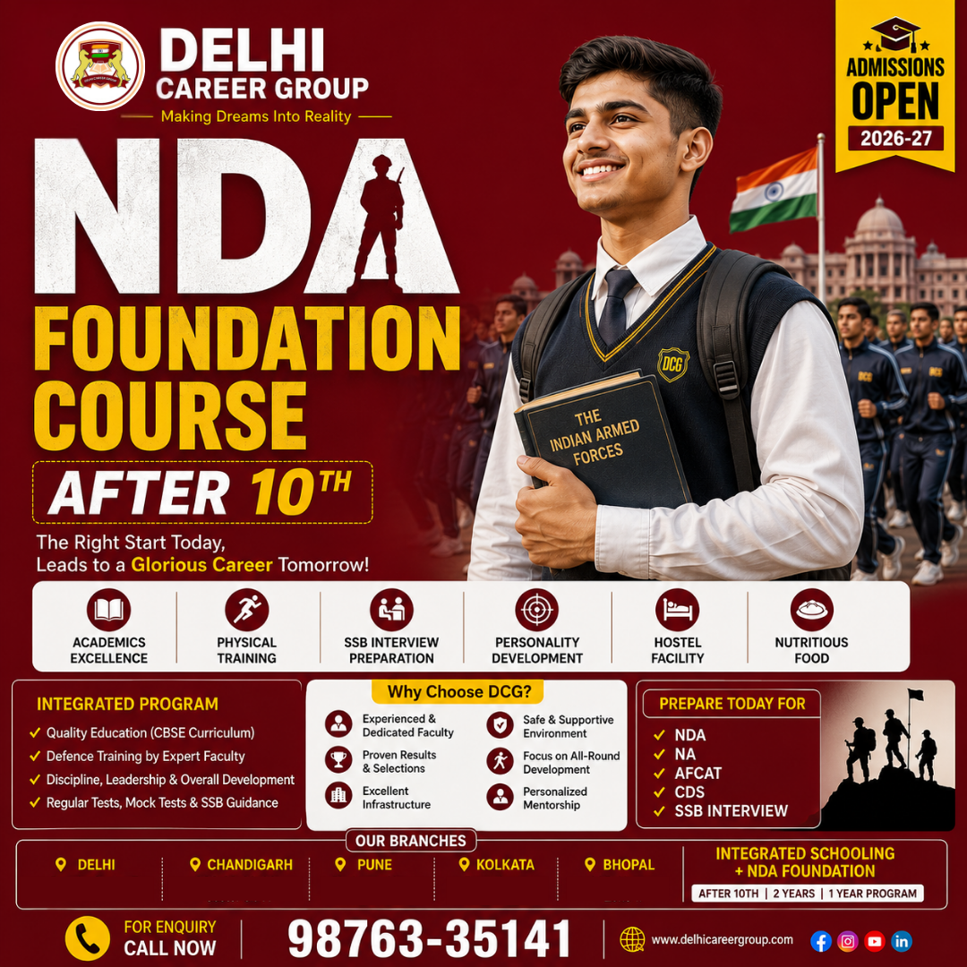 NDA Foundation Course after 10th