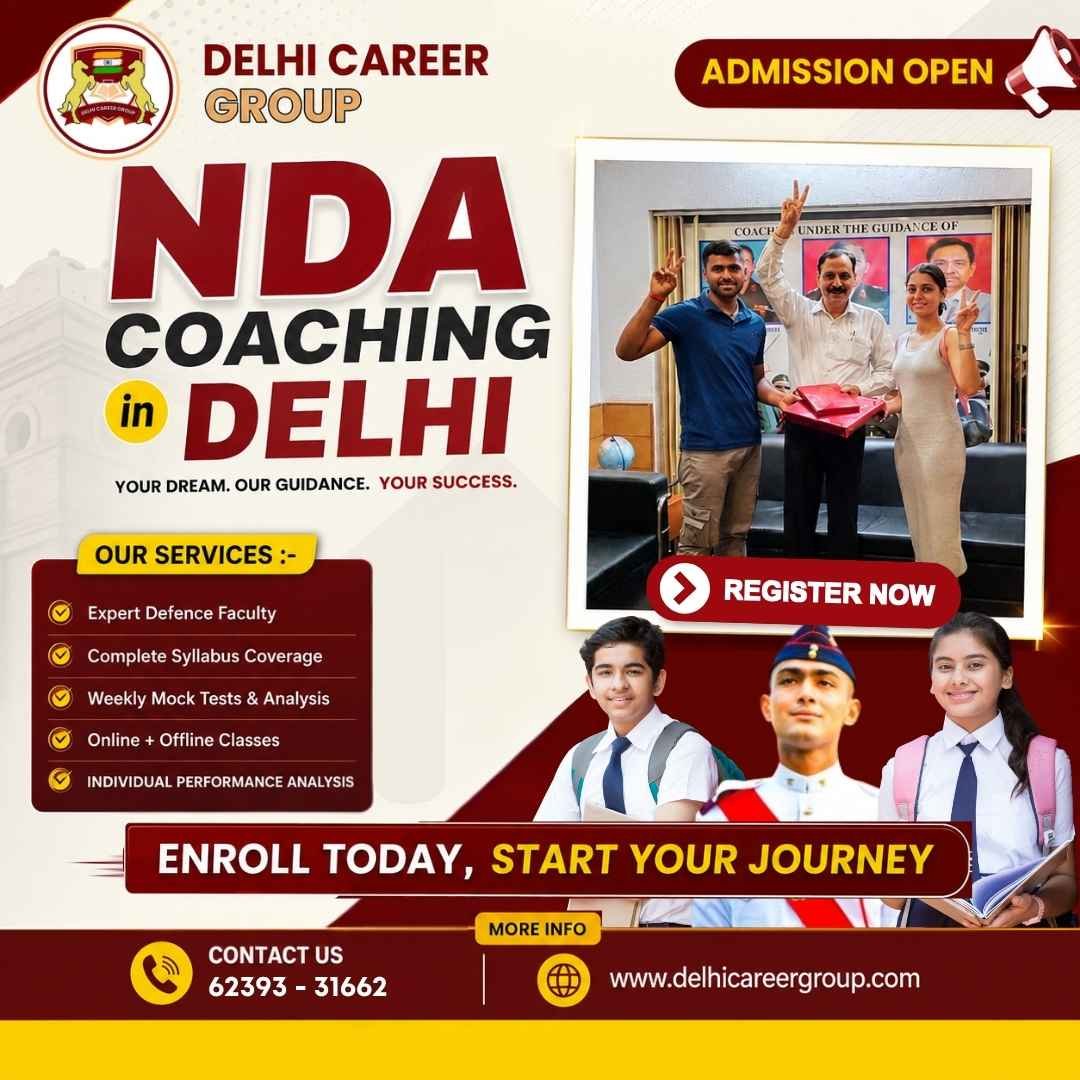 NDA Coaching Academy in Delhi | NDA Coaching with Schooling after 10th | Delhi Career Group
