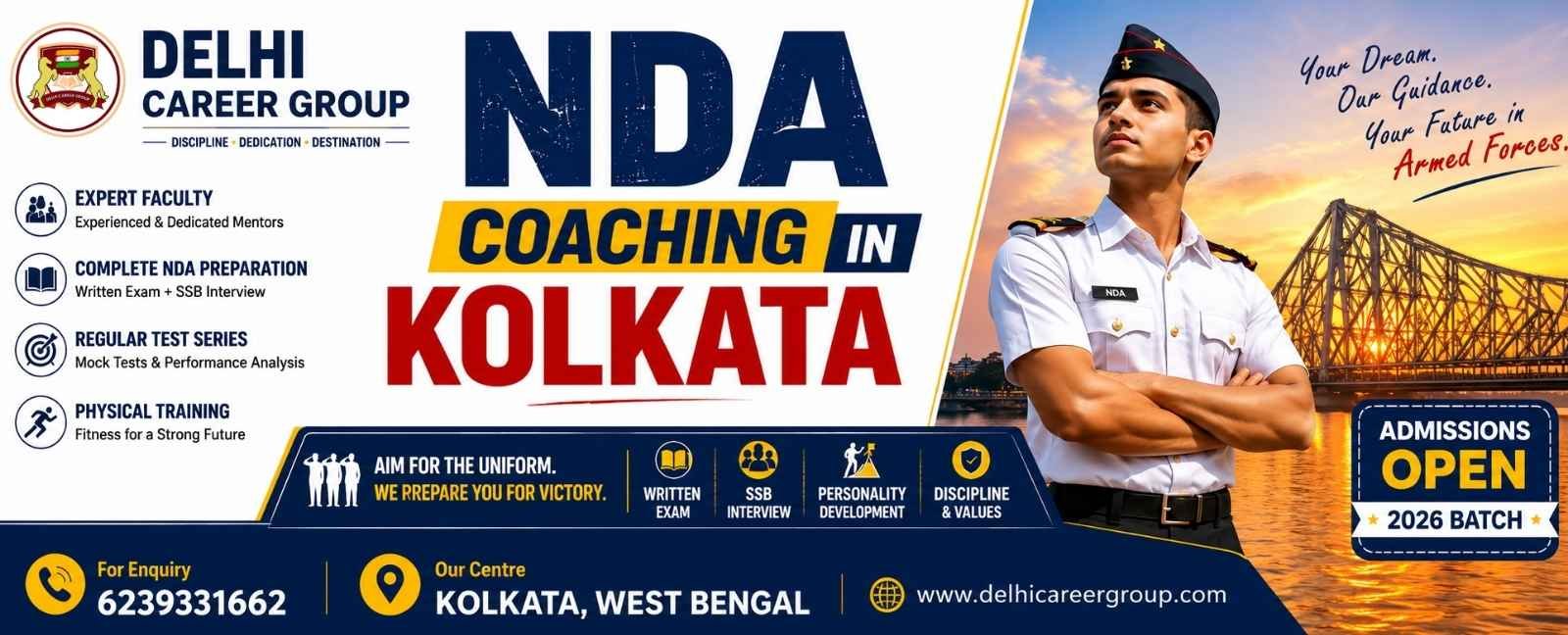 Best NDA Coaching in Kolkata | NDA Preparation for Boys & Girls | Delhi Career Group
