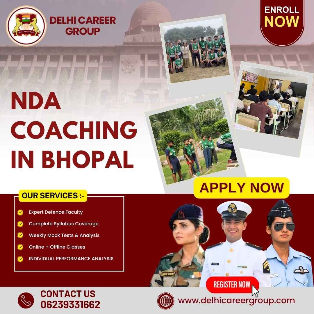 NDA Coaching in Bhopal | NDA Coaching after 10th with Schooling | Delhi Career Group