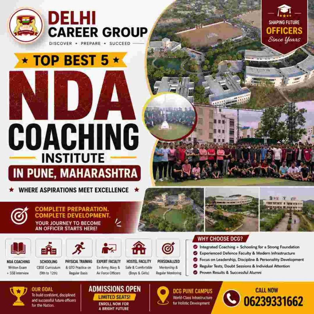 Top Best 5 NDA coaching Institute in Pune