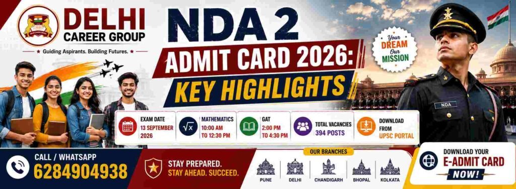 NDA 2 Admit Card 2026 - Delhi Career Group